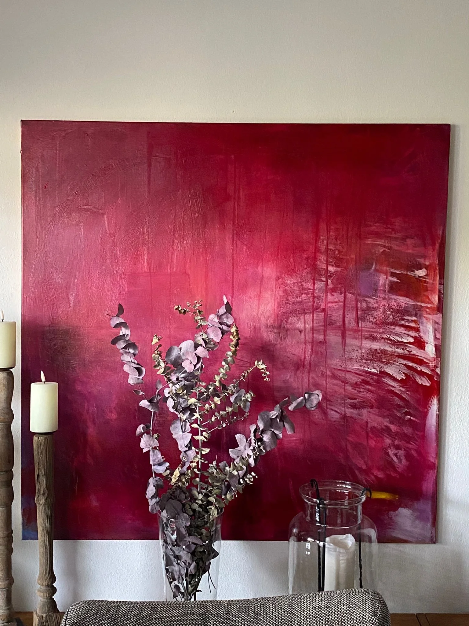 Kundenstimme_ Drei abstrakte _Blumenbilder_Gabriele_ Kubitschek_
