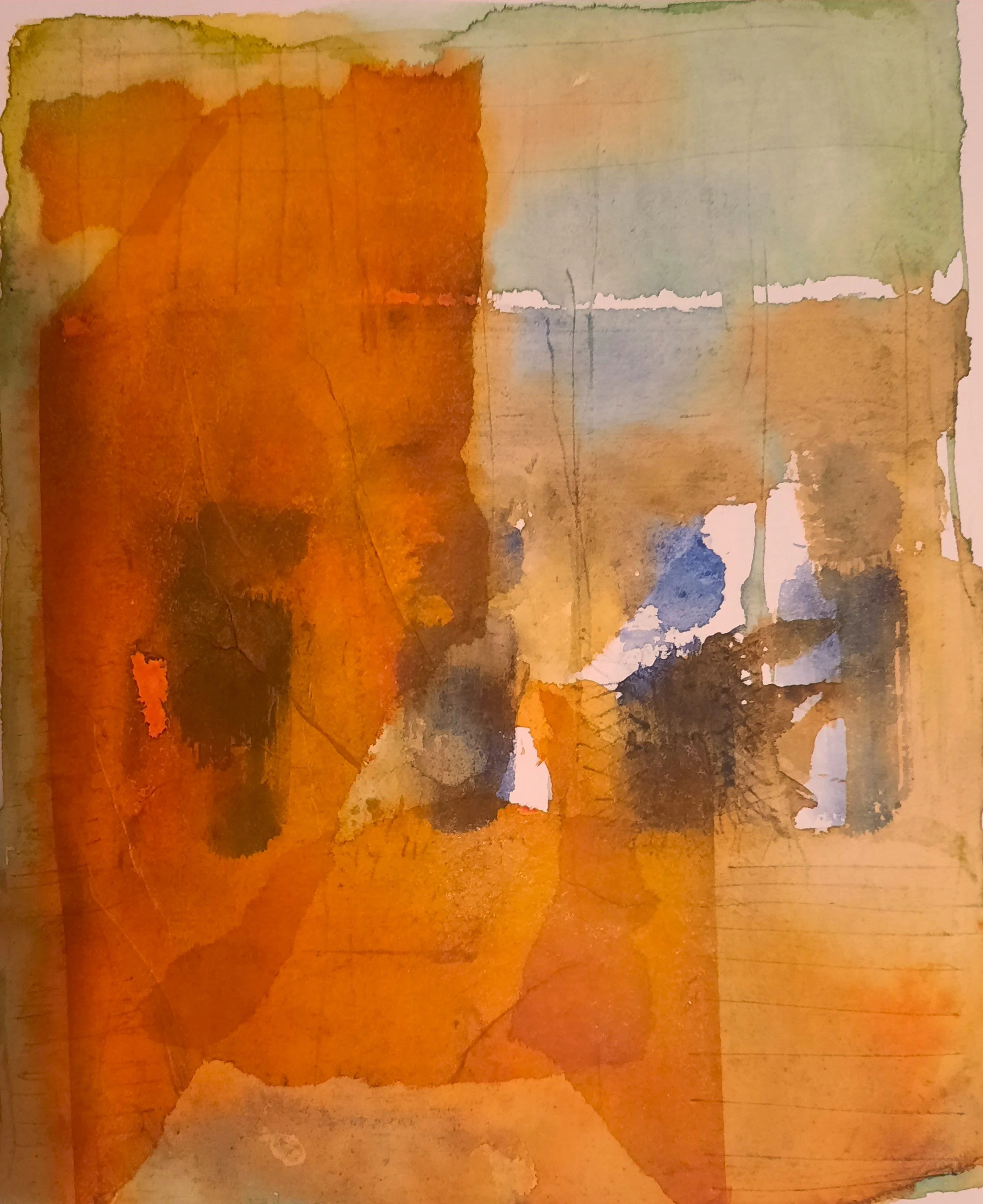 Abstrakte Blumen in Acrly