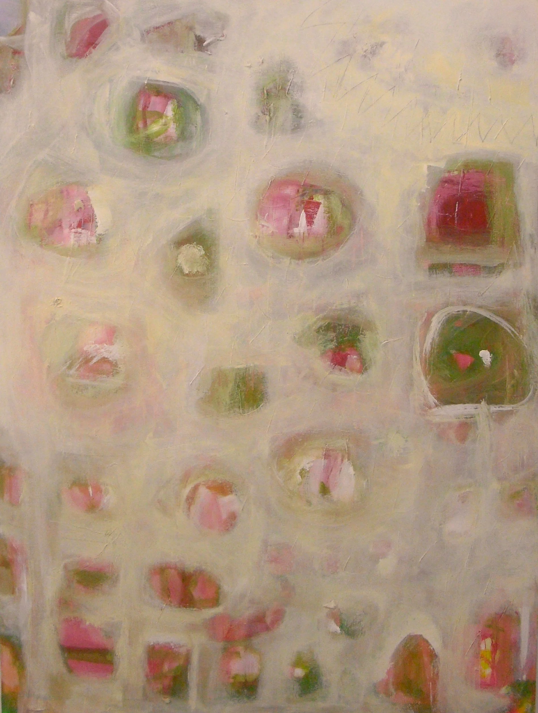 Abstrakte Blumen in Acrly