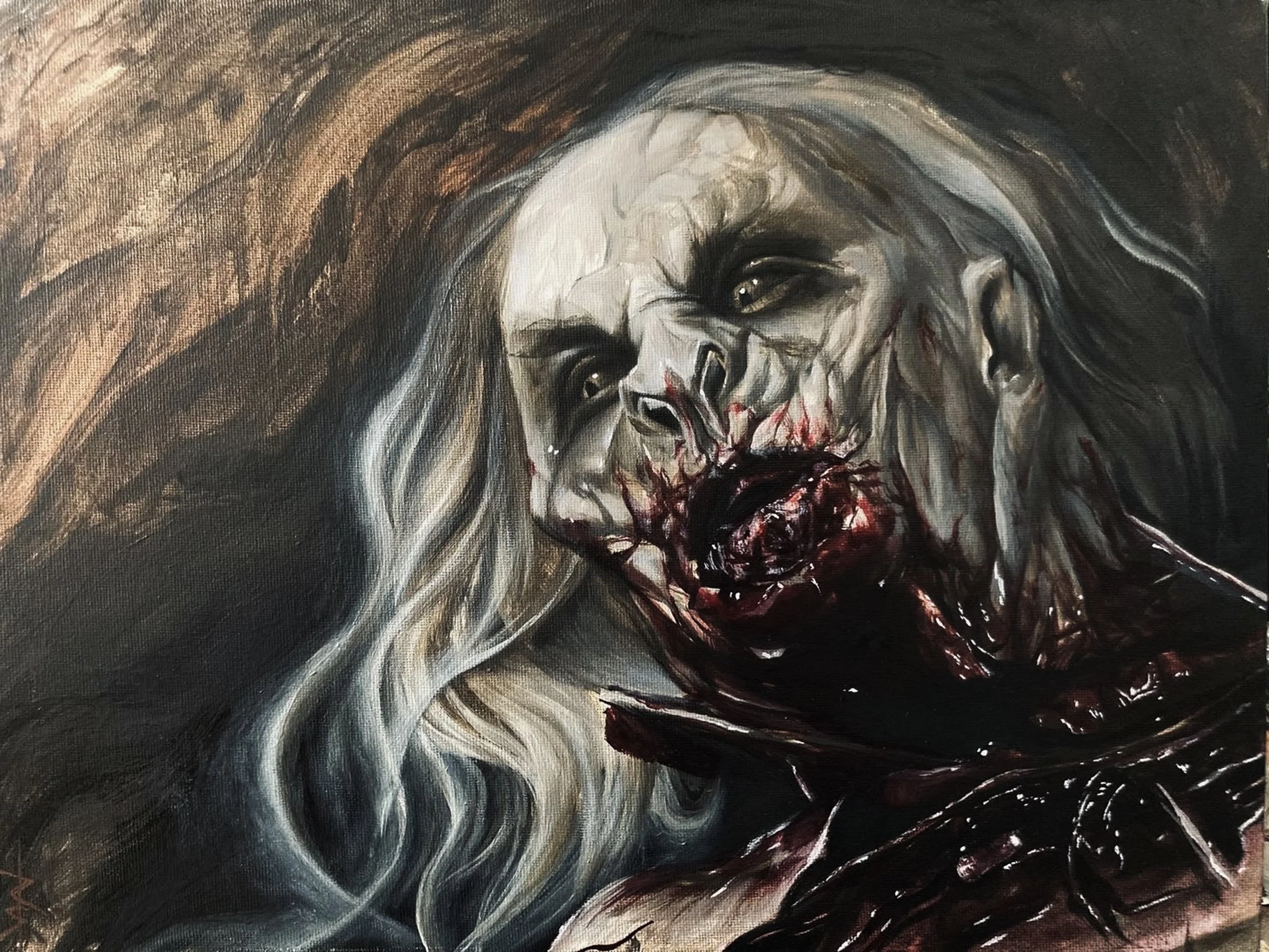 Dracula, oil on canvas (2020)