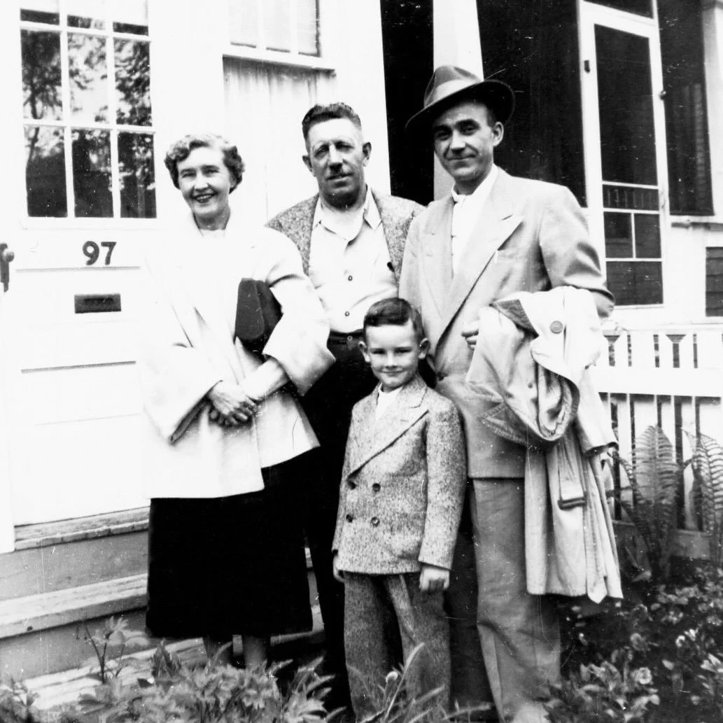 Today in Canada, most provinces are celebrating Family Day. I was fortunate to grow up surrounded by my mother&rsquo;s family. In this photo are my Auntie Molly, my mother&rsquo;s oldest sister, her husband Jim, and my Uncle Bob.

I grew up at 97 Lan