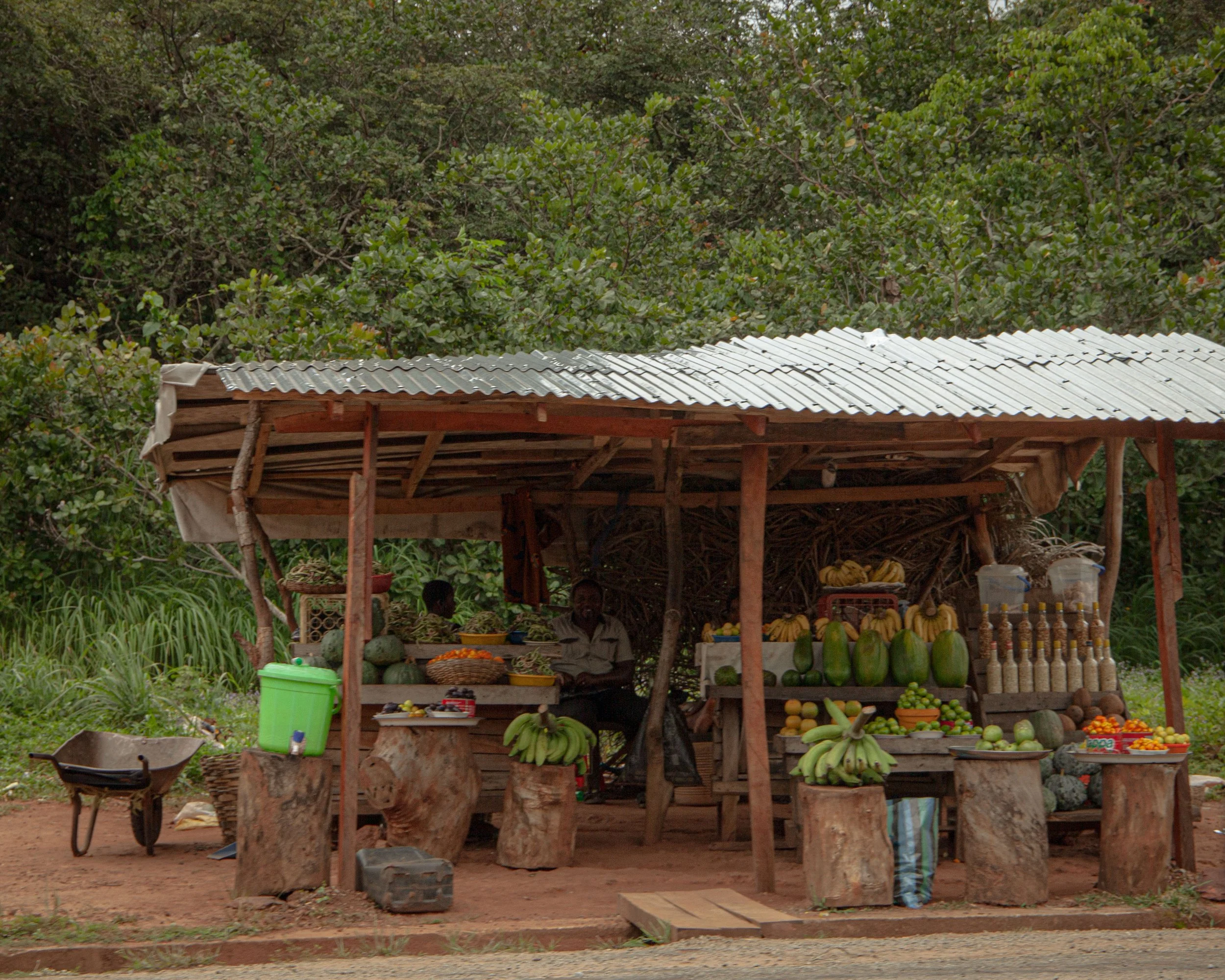 a highway roadside kiosk