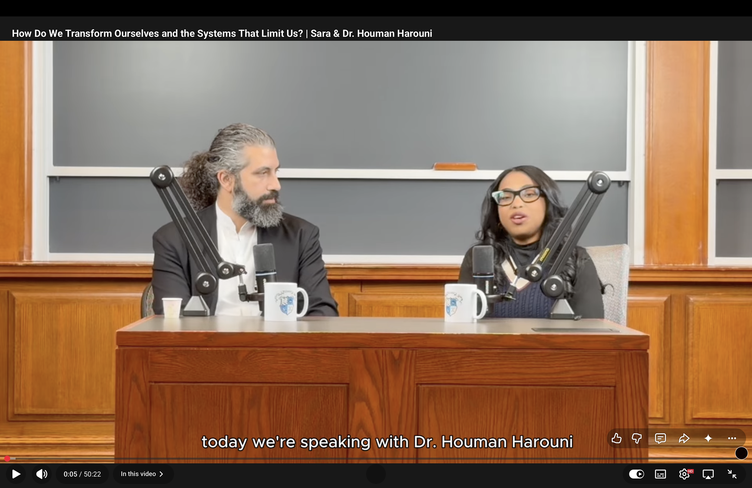 Sara Elamin & Dr. Houman Harouni talk about how meaningful change isn’t about quick solutions or surface-level shifts, but about developing the capacity to see clearly, stay present, and respond differently over time.