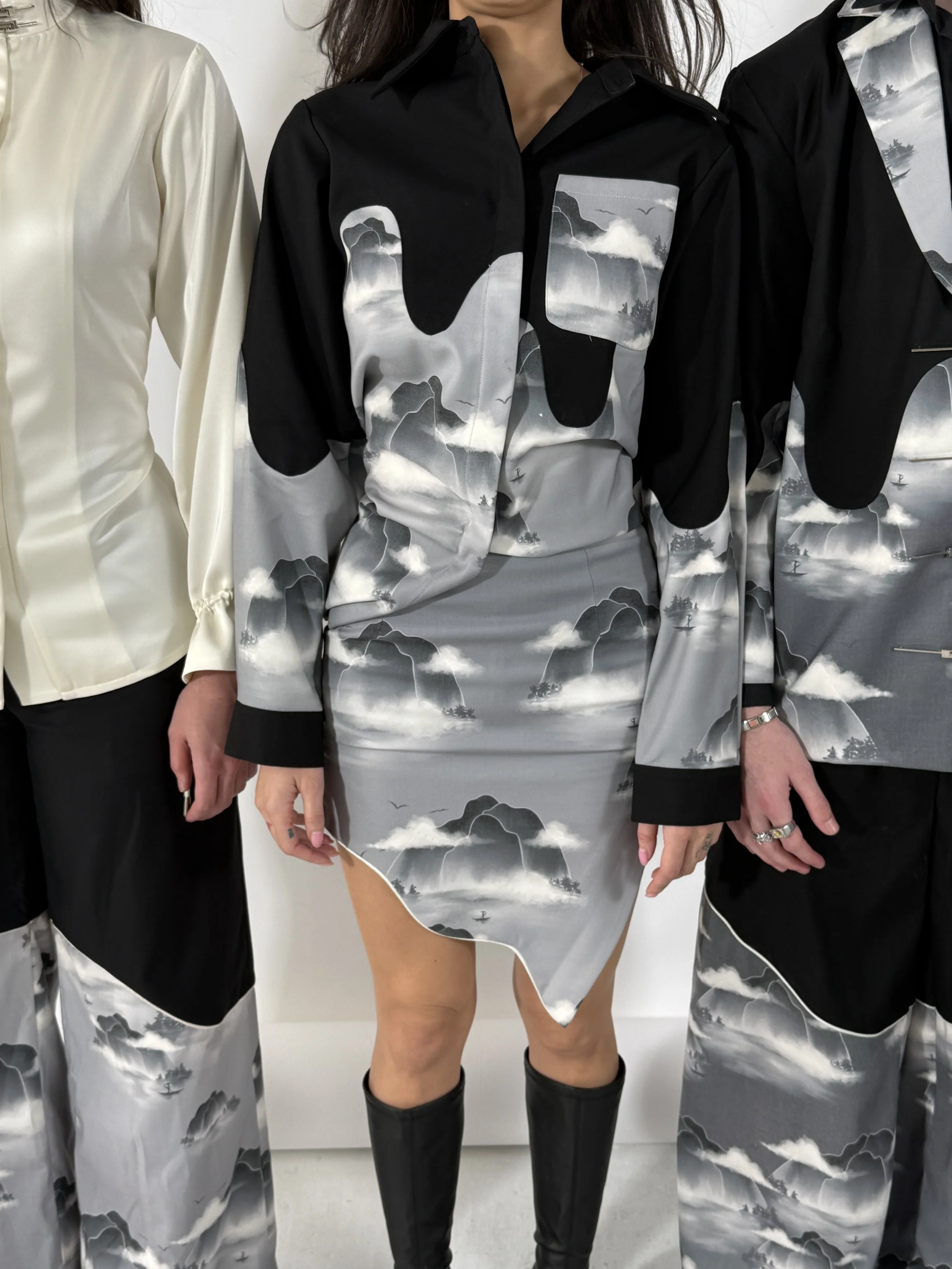 Indistinct clothing close up