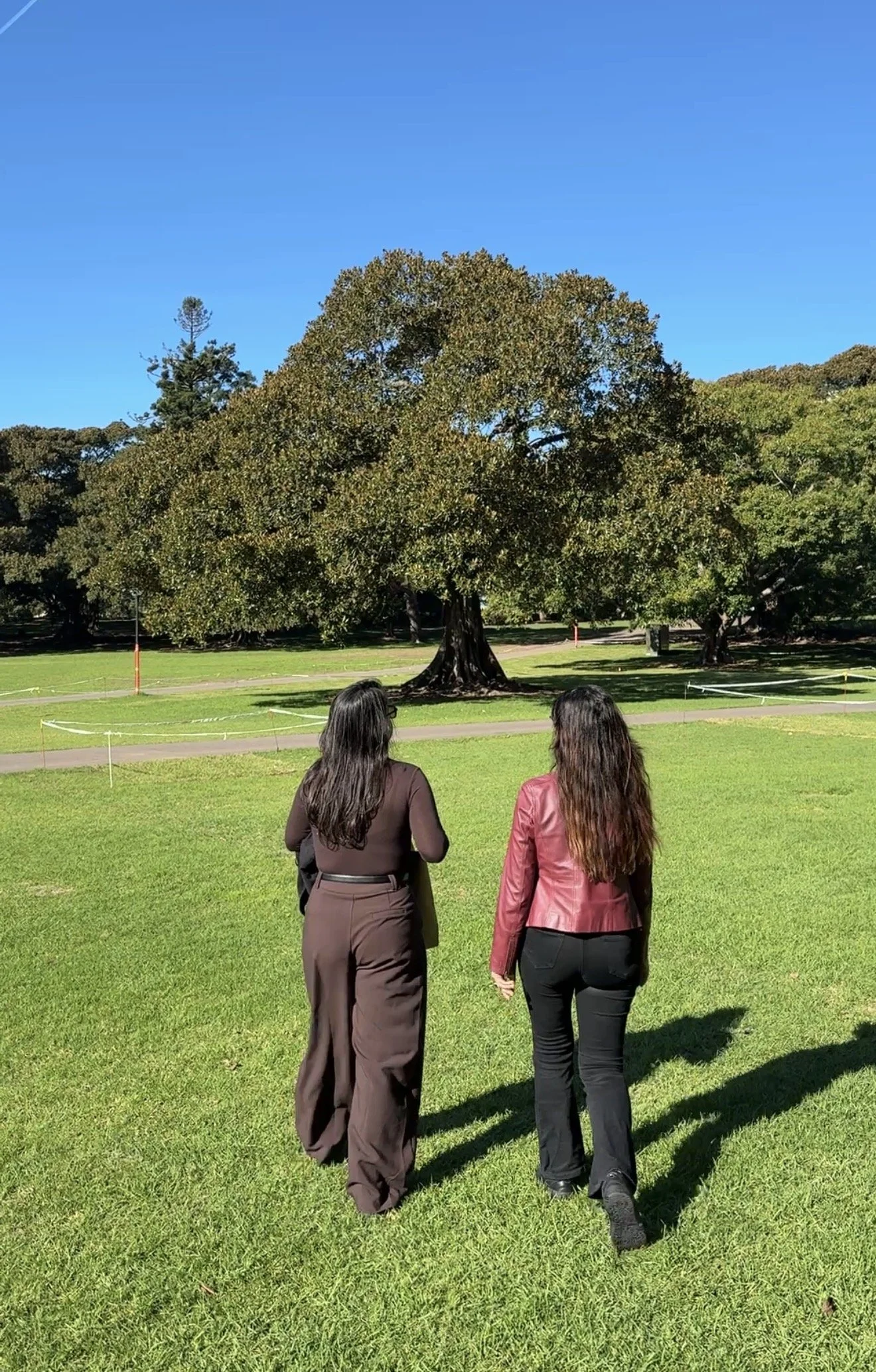 Catherine & Mahdieh walking
