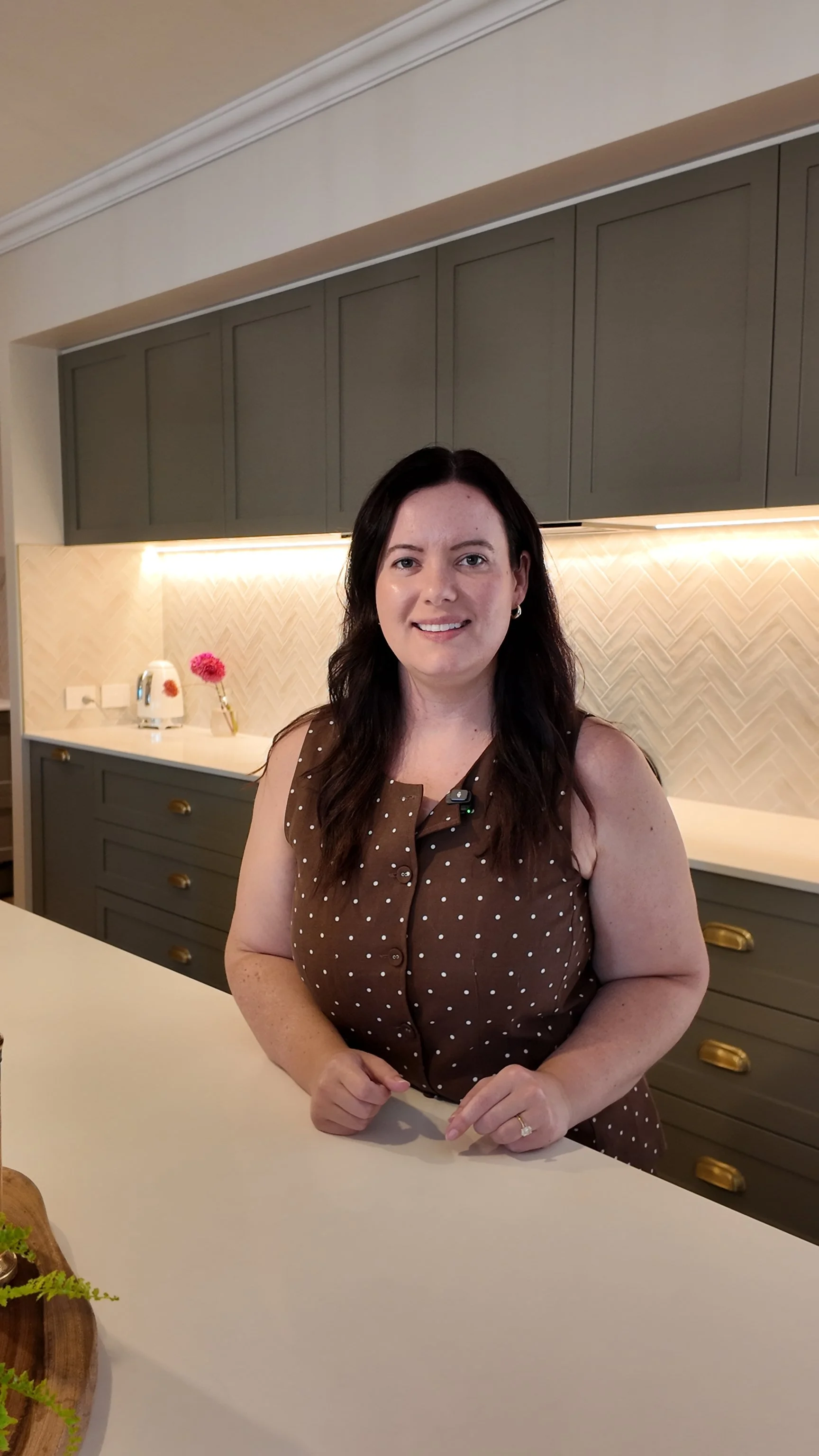 Photo of Mel in kitchen