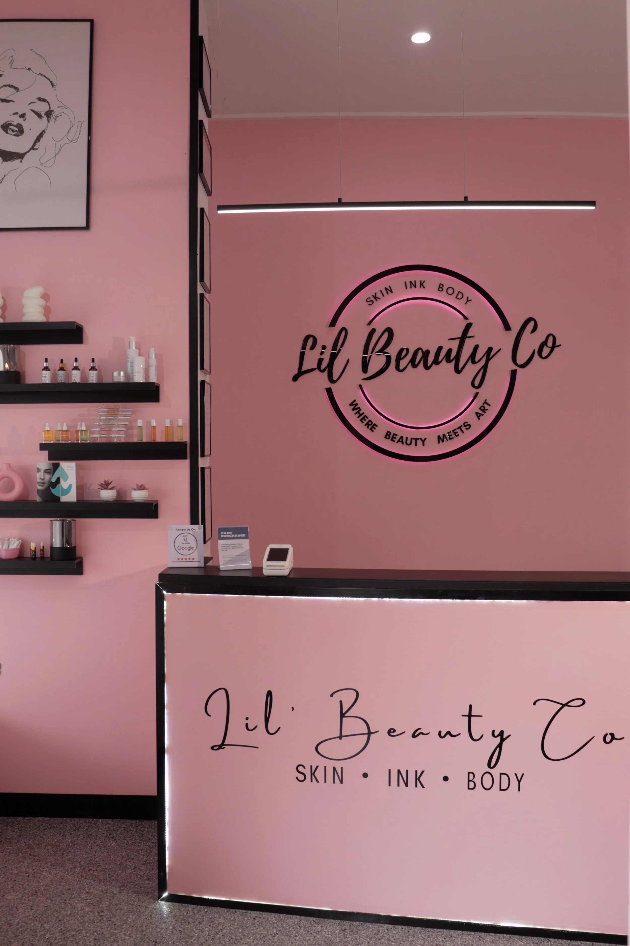 Entrance to Lil Beauty Co