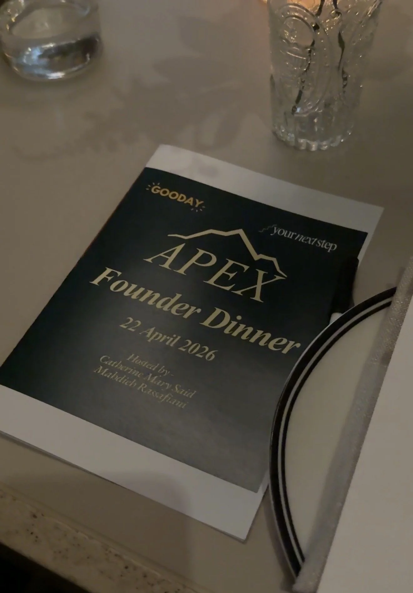 Apex founder dinner