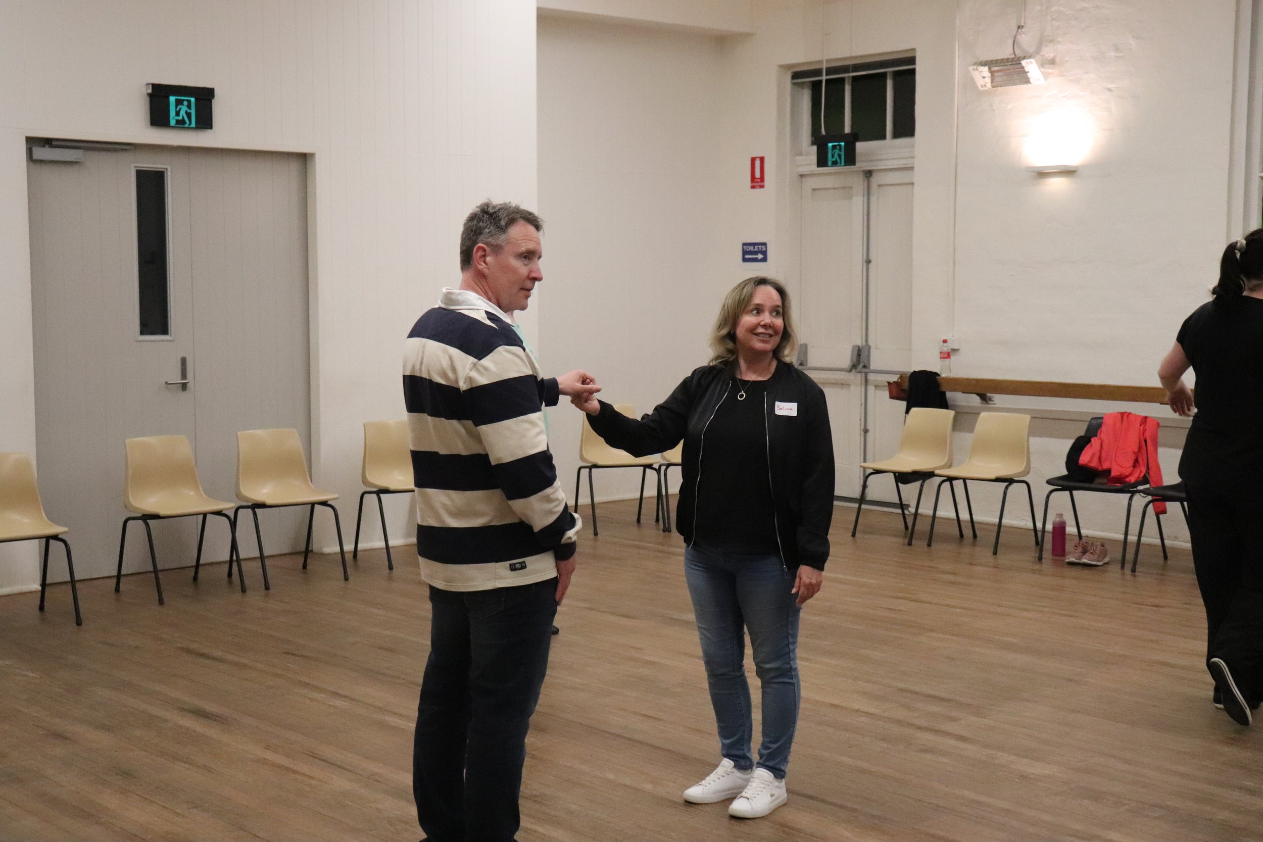Man & woman dancing