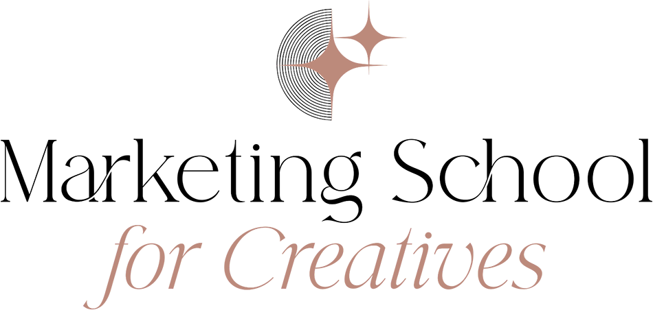 Stylized logo with sparkling stars above, and text reading 'Crafted for Creatives' in cursive font.