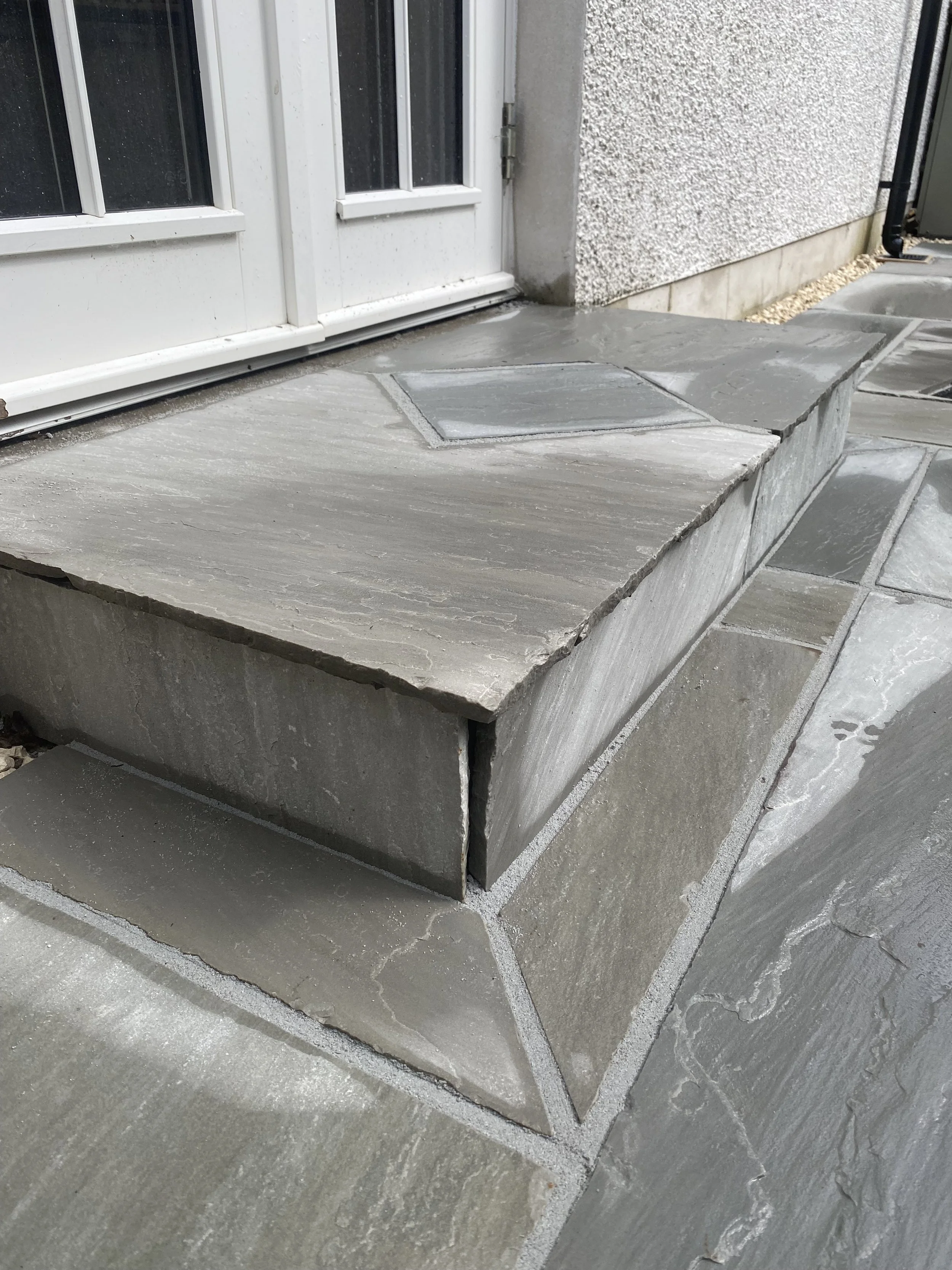 bespoke sandstone step