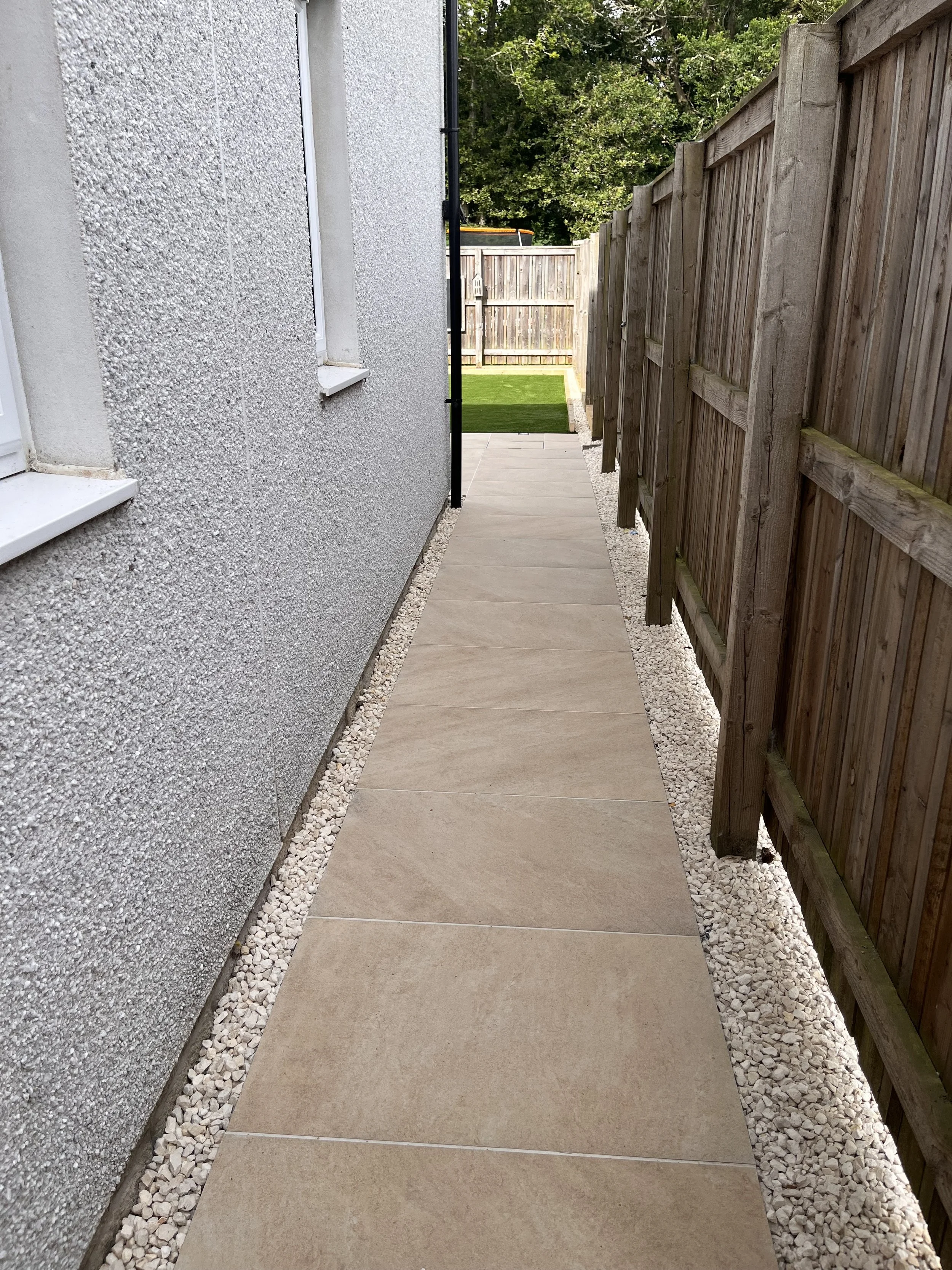 porcelain walkway