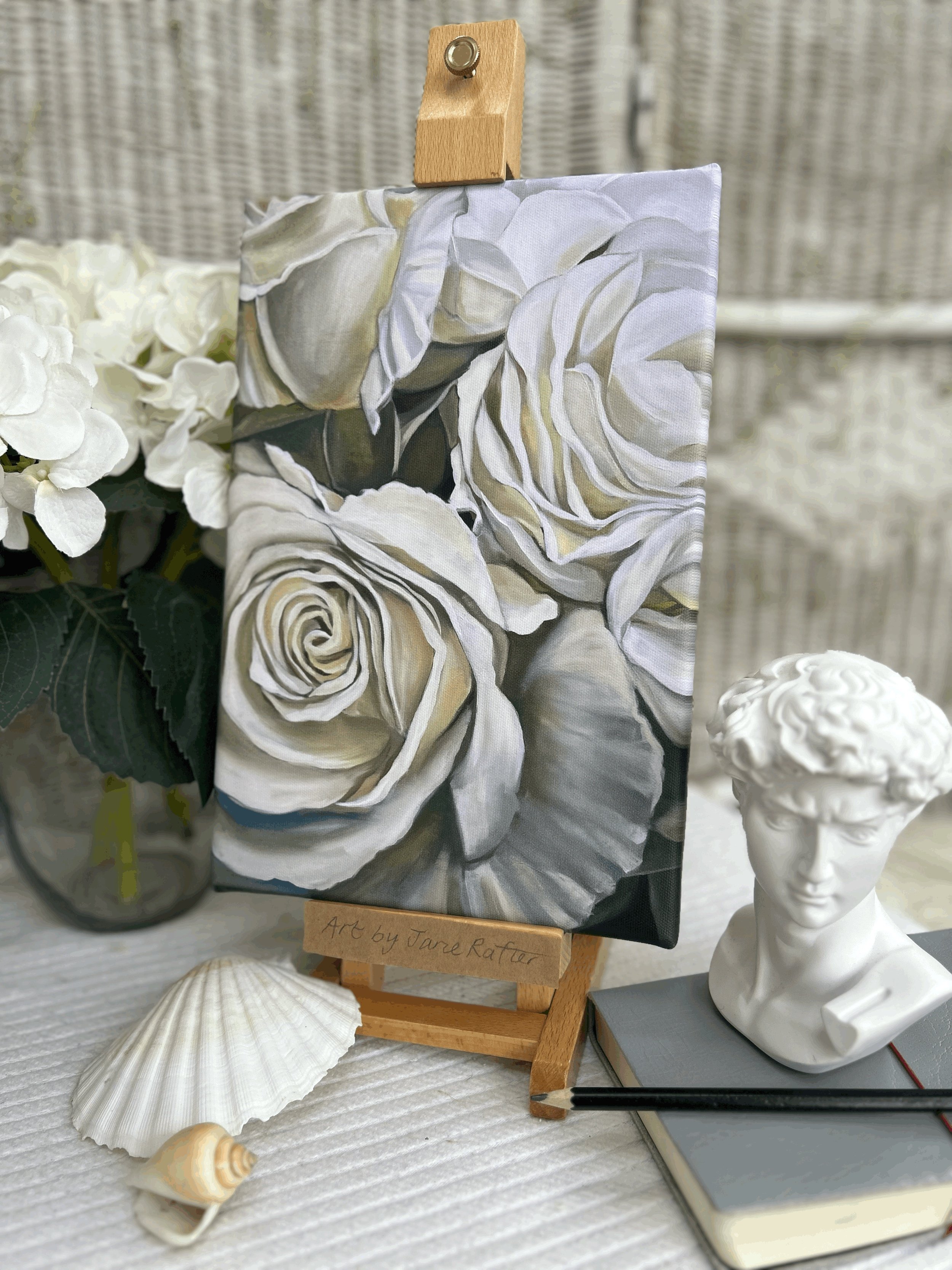 Cream Roses Canvas Print