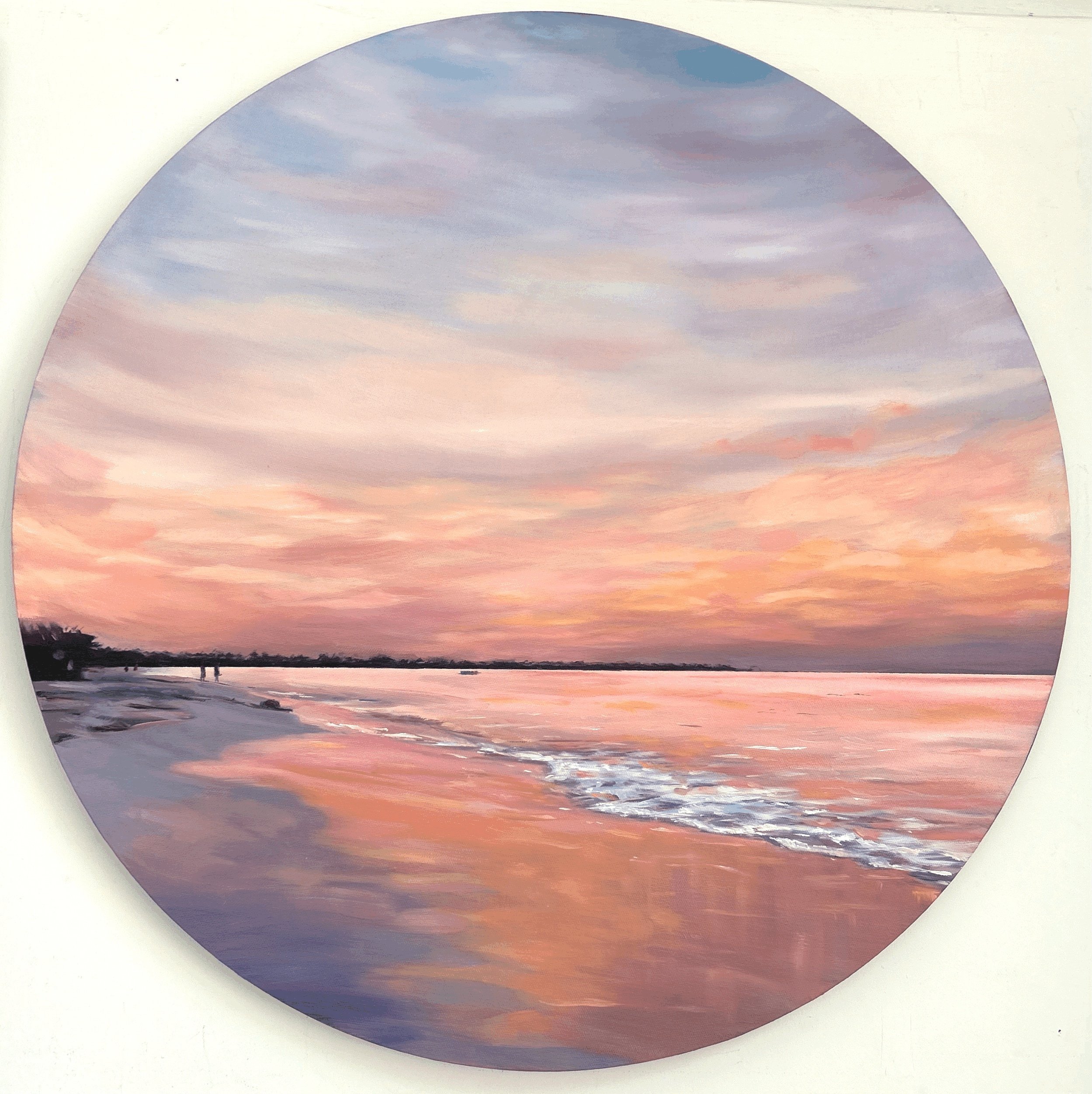 Pink Sunset Tondo