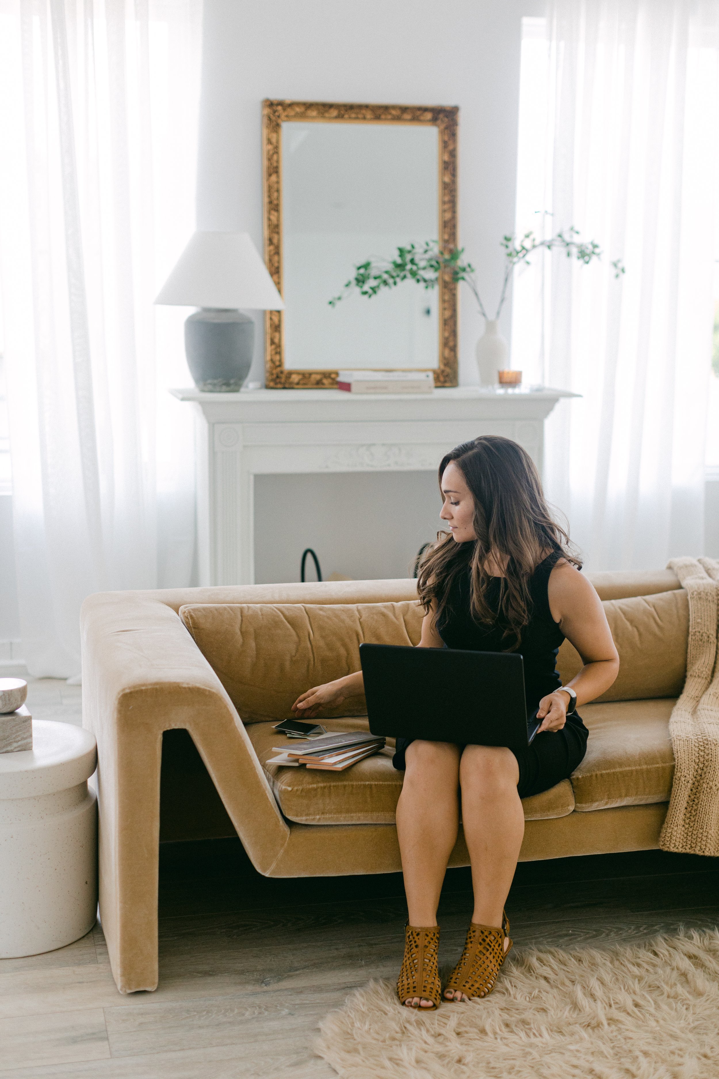Interior Designer Esther Ellard on sofa sourcing items for project