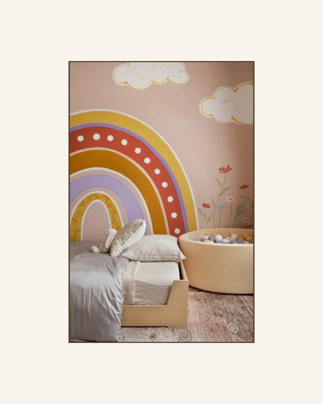 One of our favorite kids spaces to date

This bedroom was designed to feel fully immersive, playful, and memorable while stealing, connected to the rest of the home. The color, pattern, details were also chosen to create a home that feels exciting no