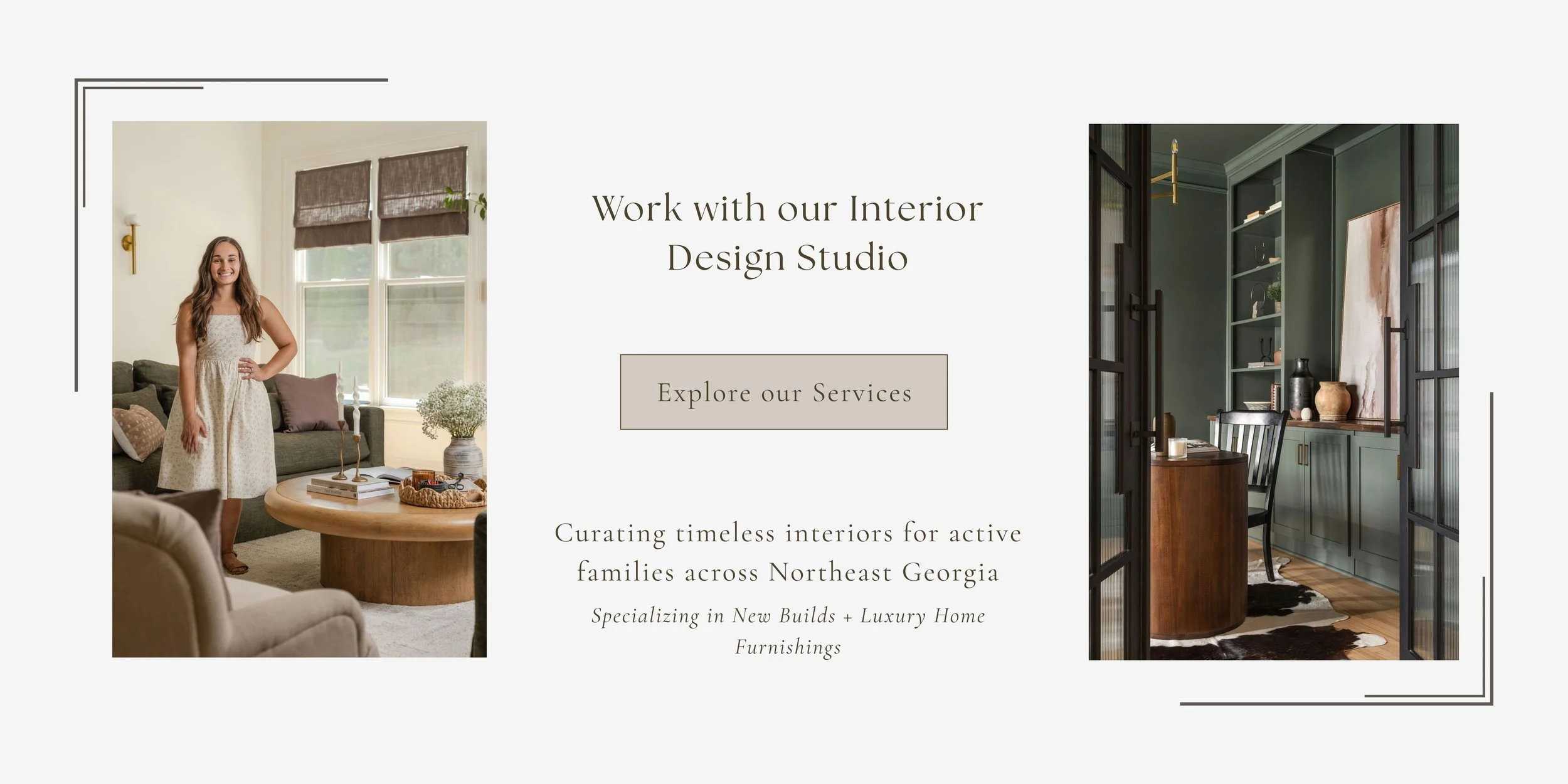 Graphic for interior Designer working with our studio in Athens GA