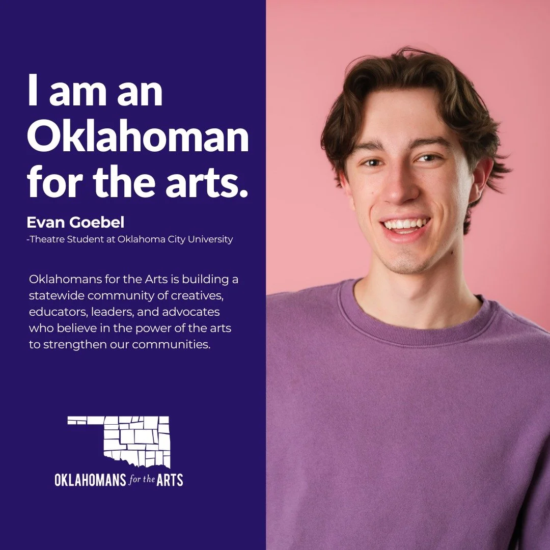 We believe that every creative, educator, leader, and advocate plays a vital role in building a more creative Oklahoma. The arts strengthen our communities, spark innovation, and enrich our lives.

If you believe in the power of the arts, we invite y