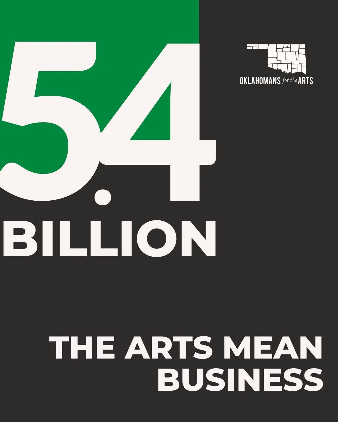 The Arts Mean Business. It's a $5.4 BILLION Industry. 🎨💰

When you think of economic power, don't overlook Oklahoma's Arts sector! New data confirms the creative industry contributes $5.4 Billion to our state's economy and supports 48,659 jobs.

Th