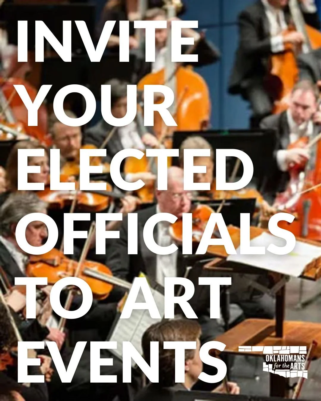 Your Art Event is a Powerful Advocacy Tool! 🏛️🎨 

Art events are an opportunity to showcase the tangible impact of the arts. Invite your local elected officials to attend, and if it makes sense give them a visible role like introducing a performanc