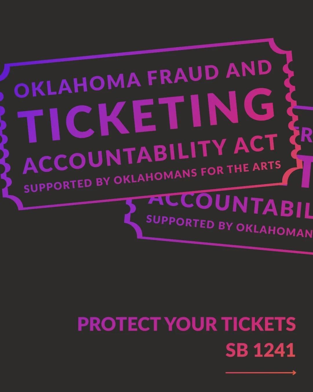 🎶🎭 Love live music, theater, or local performances but hate the ticket-buying experience?

Hidden fees, misleading resale sites, and bots are making it harder for Oklahomans to access live events. We&rsquo;re backing ticketing accountability legisl