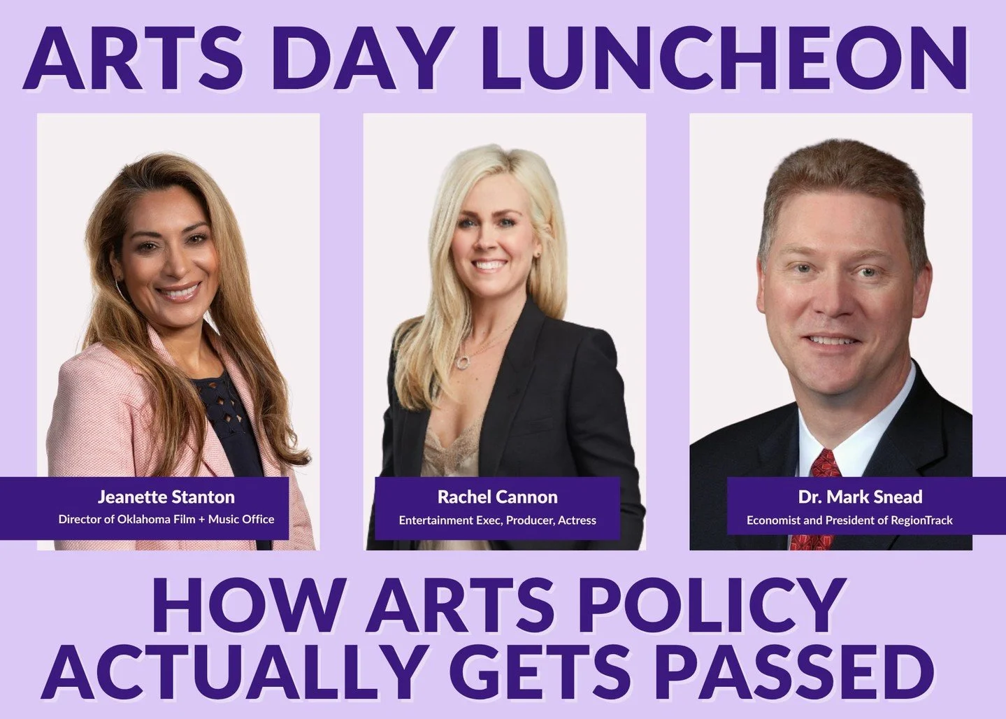 What does it really take to move arts policy from idea to law? At this year&rsquo;s Arts Day, we&rsquo;re pulling back the curtain.

Join us for a lunchtime conversation featuring Rachel Cannon, Mark Sneed, and Jeanette Stanton&mdash;leaders working 