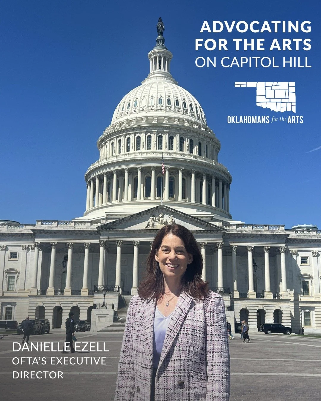 OFTA's executive director, Danielle Ezell, went to Washington, D.C. to advocate for the arts in Oklahoma 🎨🏛️

She met with our Members of Congress to discuss why public funding for the arts is a non-negotiable for our state&rsquo;s future. From boo