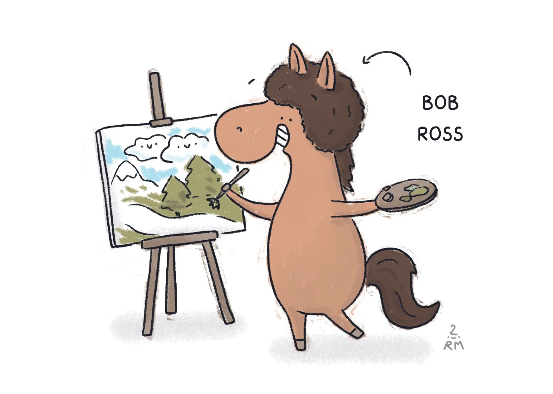 Postkarten LBM 2Bob ross.jpg