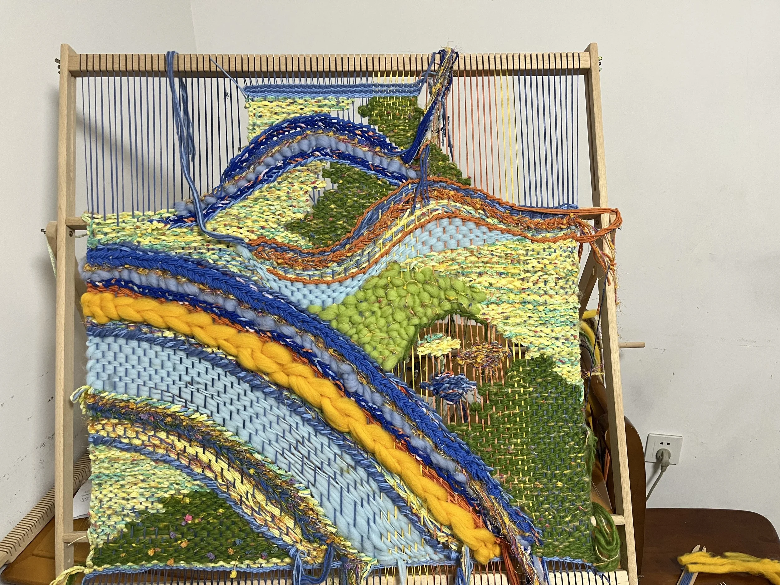 "Apron" knitting process