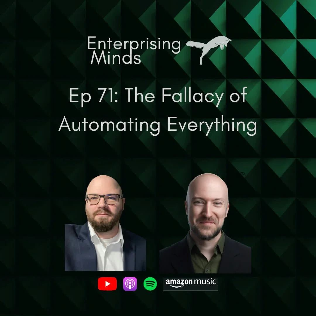 Big takeaway from Ep 71: AI is best for "two-door" work&mdash;things you can fix, iterate, or undo. For "one-door" decisions, you still need human judgment. 🚪

Listen now: The Fallacy of Automating Everything. Find it wherever yo