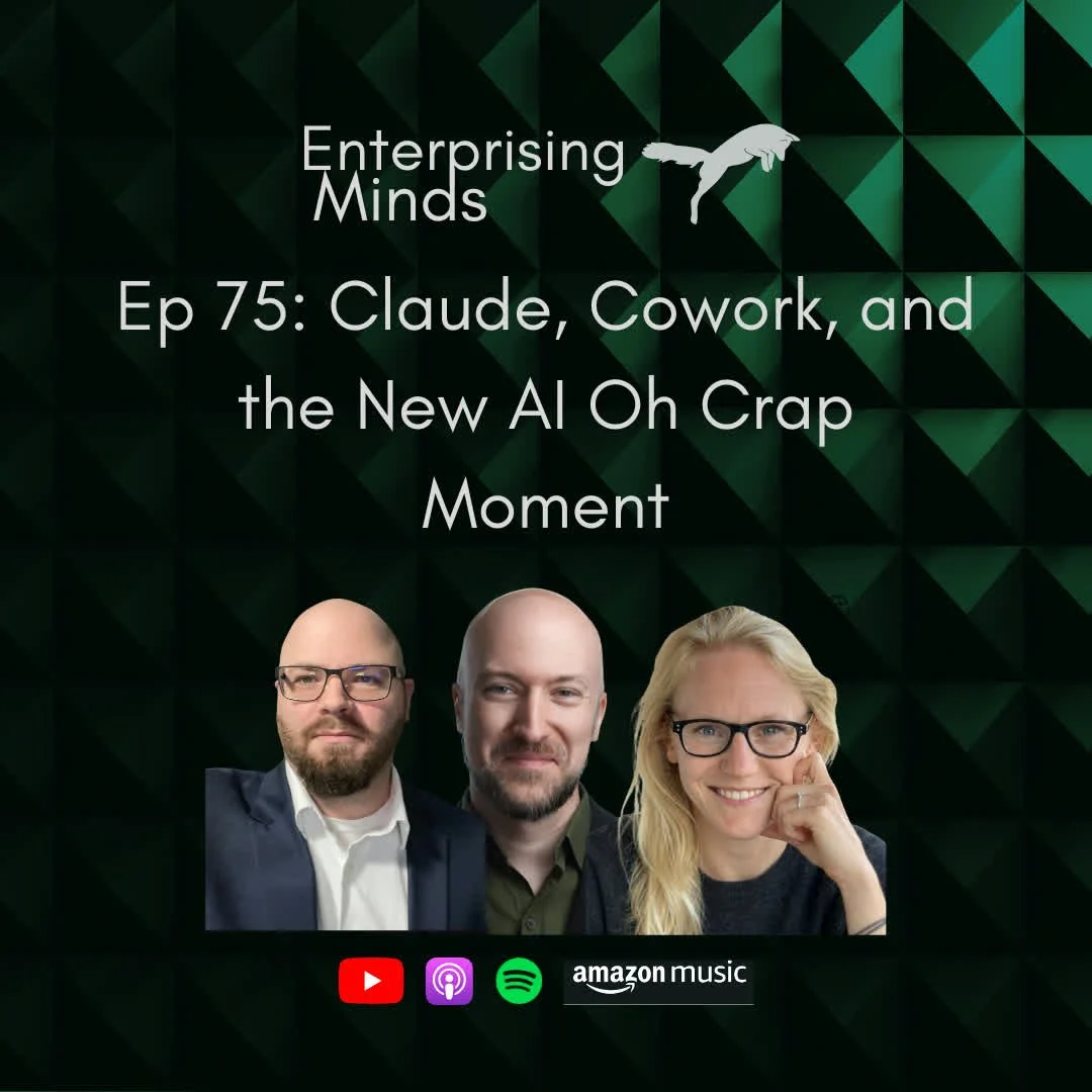 This week on Enterprising Minds: the first real "oh crap" AI moment in a long time.

We talk about using Claude to turn a rough idea into deep research, strategic analysis, and usable deliverables in minutes, plus where AI still falls short