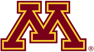 University of Minnesota logo with a maroon and gold letter M.