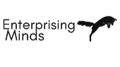Logo with the words 'Emerging Minds' and a stylized bird in flight above it.