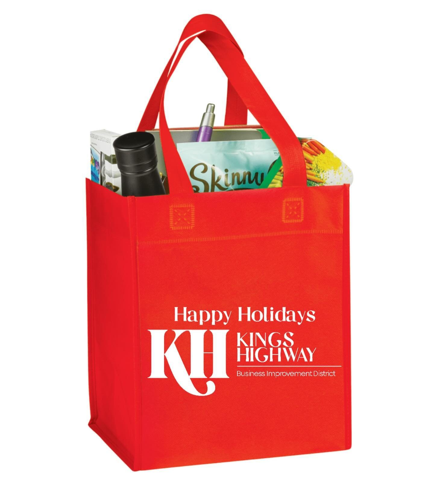 Happy Holidays from Amplified Promotions! @kingshighwaybk handed these bags out to busy shoppers this past weekend- hoping if you got one, that you filled it with holiday snacks and goodies and gifts for loved ones!