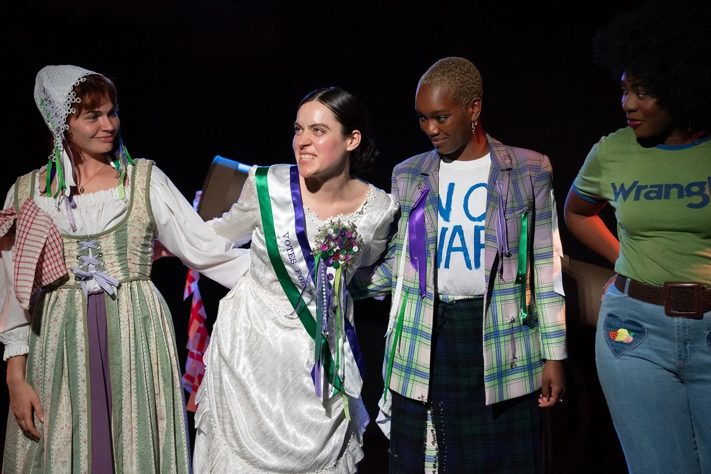 A few more Lysistrata photos. Only two more shows to go so book now! Then we are off to the b&amp;w world of Hitchcock&rsquo;s The Lodger for show 4 of 6 in @flywheeltheatrecompany rep season @weareoldred  Cast
Rachel Bardwell
Gabriel Lumsden
Peace O