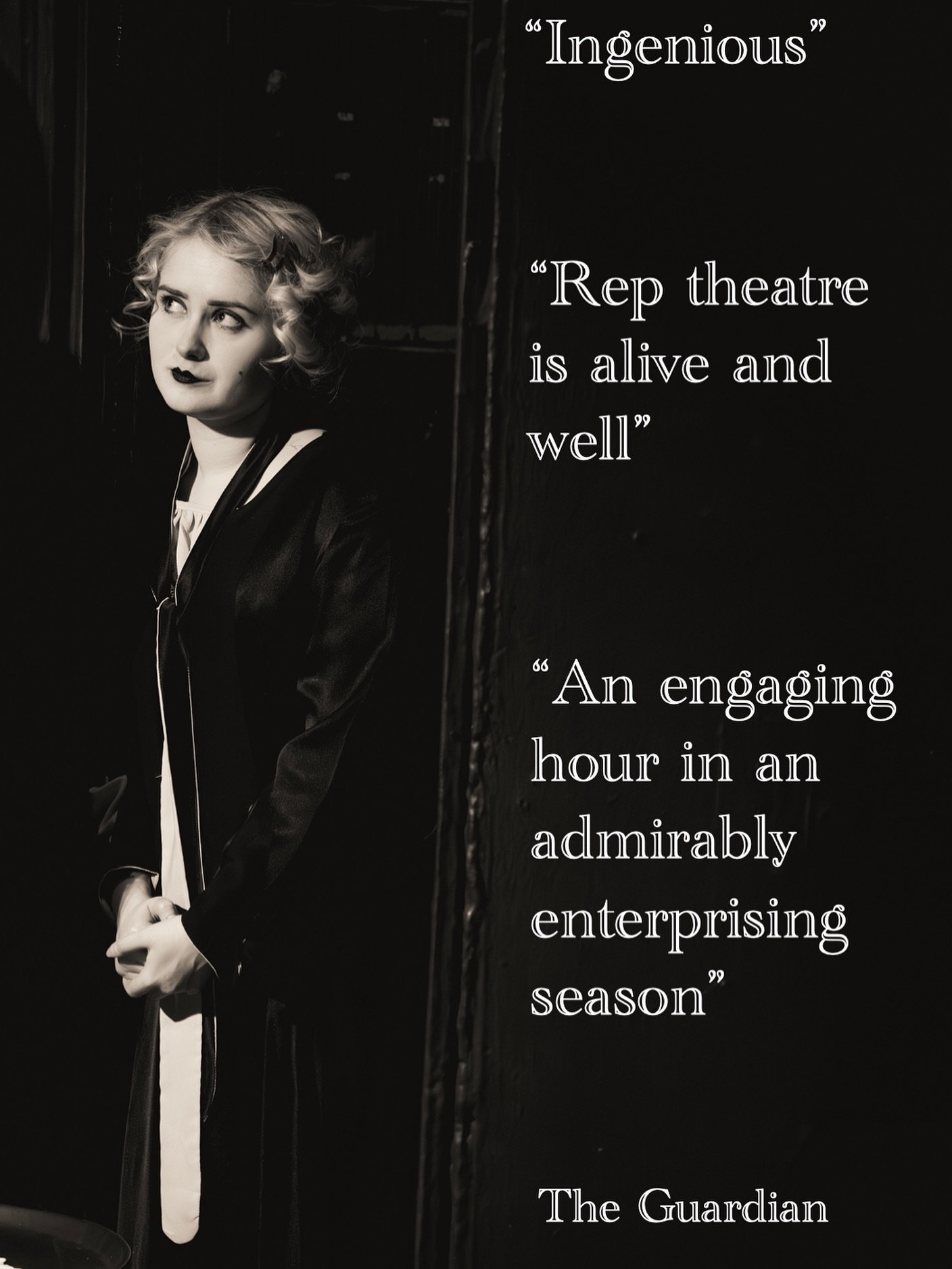 Great to see @flywheeltheatrecompany @weareoldred @productions.medium.rare production of The Lodger in today&rsquo;s Guardian. It&rsquo;s the fourth of a season of six rep theatre shows conceived by @benedictesdale. Delighted to be included in the re