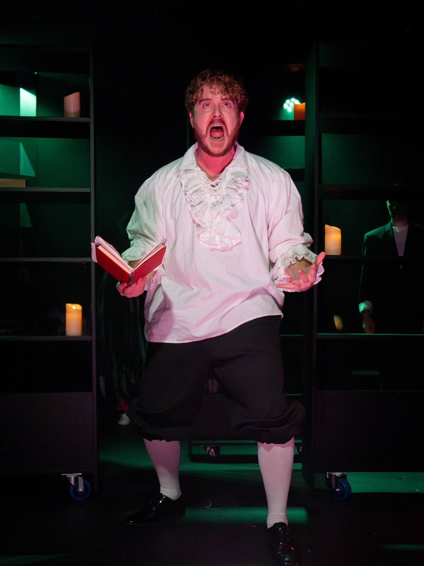 Dr Faustus: One act of pure evil that comes to party. @flywheeltheatrecompany sixth and final production for this inaugural repertory season at The Old Red Lion Theatre.

6 weeks, 6 actors, 6 shows. 
6 x set and costumes. 

Two worlds collide - 16th 