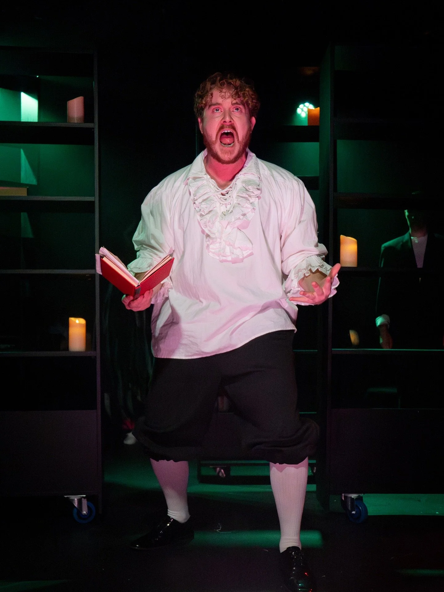 Dr Faustus: One act of pure evil that comes to party. @flywheeltheatrecompany sixth and final production for this inaugural repertory season at The Old Red Lion Theatre.

6 weeks, 6 actors, 6 shows. 
6 x set and costumes. 

Two worlds collide - 16th 