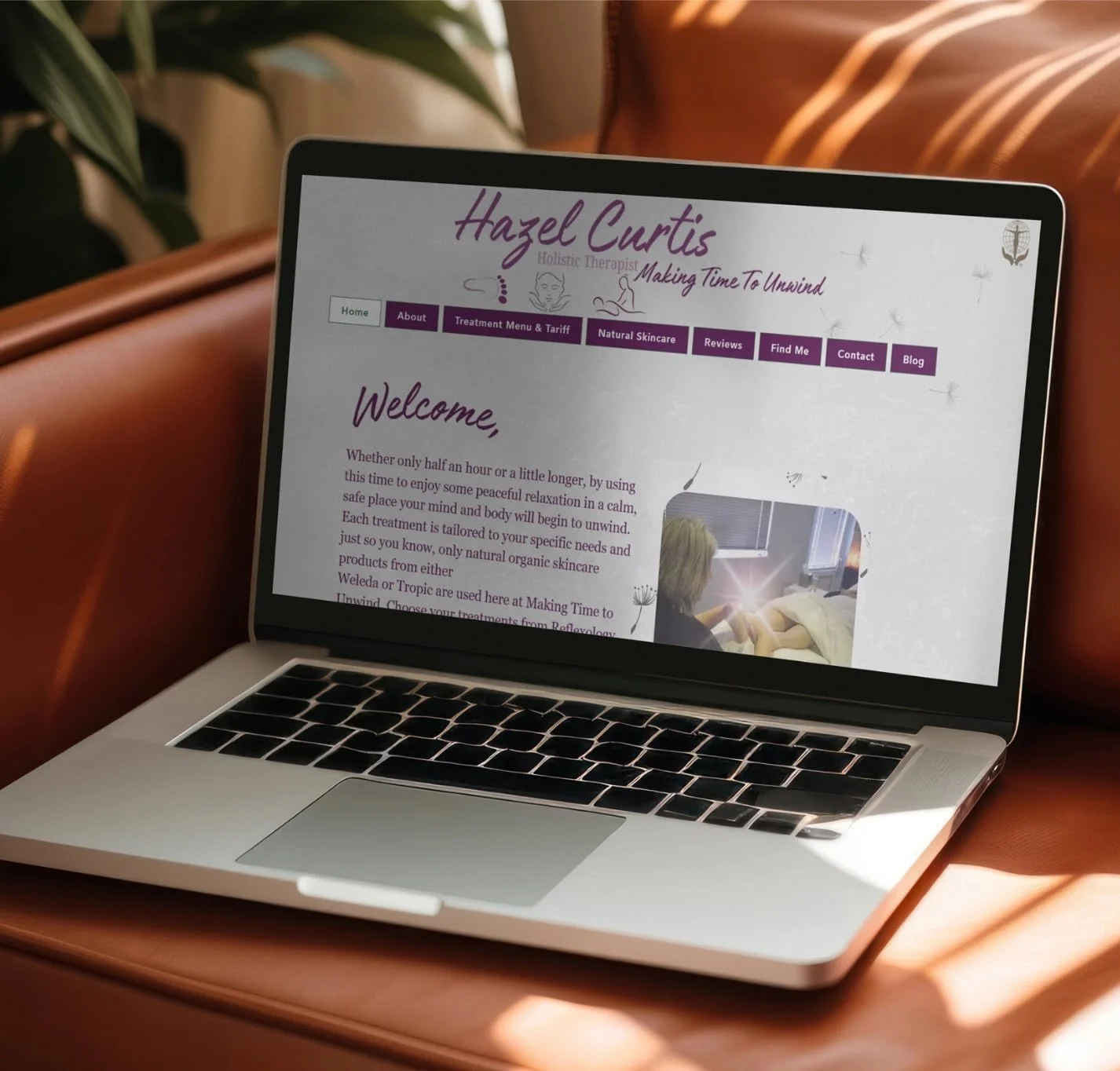 ✨ Just launched! ✨
I had the pleasure of designing this calming and professional website for Hazel Curtis, a holistic therapist helping clients unwind and recharge. From soothing visuals to a clear treatment menu, every detail was crafted with care.
