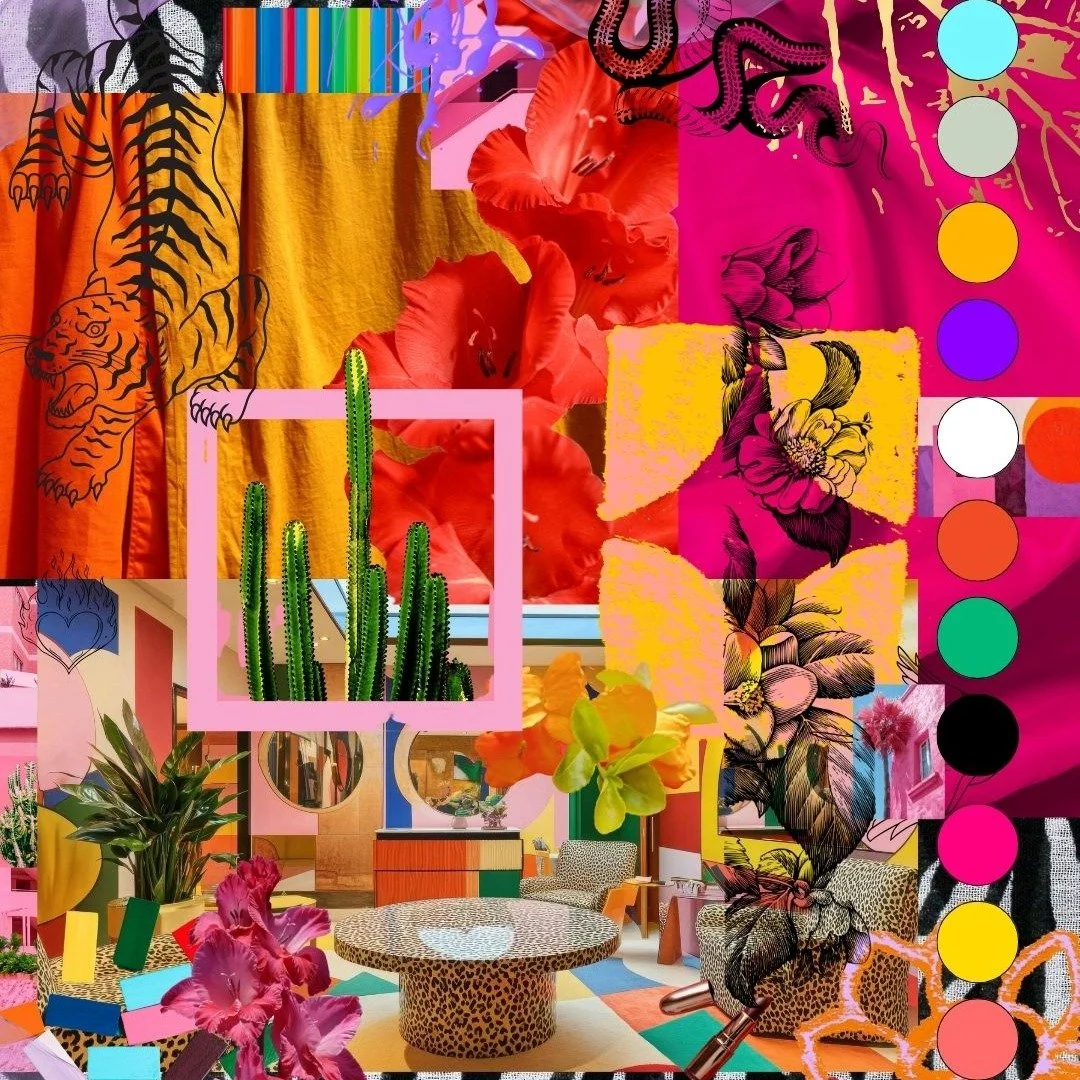 Feeding the creative brain with a heavy dose of dopamine design this #MoodboardMonday &mdash; inspired by eclectic interiors, fierce florals, and all things bright + brave.
Would you brand your biz this bold?