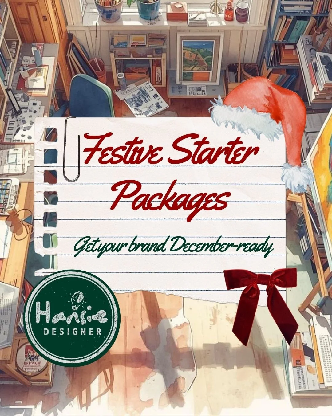 Get Your Brand December-Ready! 

From mini brand tidy-ups to poster refreshes, story packs, and a full December social kit &mdash; these festive starter packages are designed to help your business shine during the busiest season of the year. Limited 