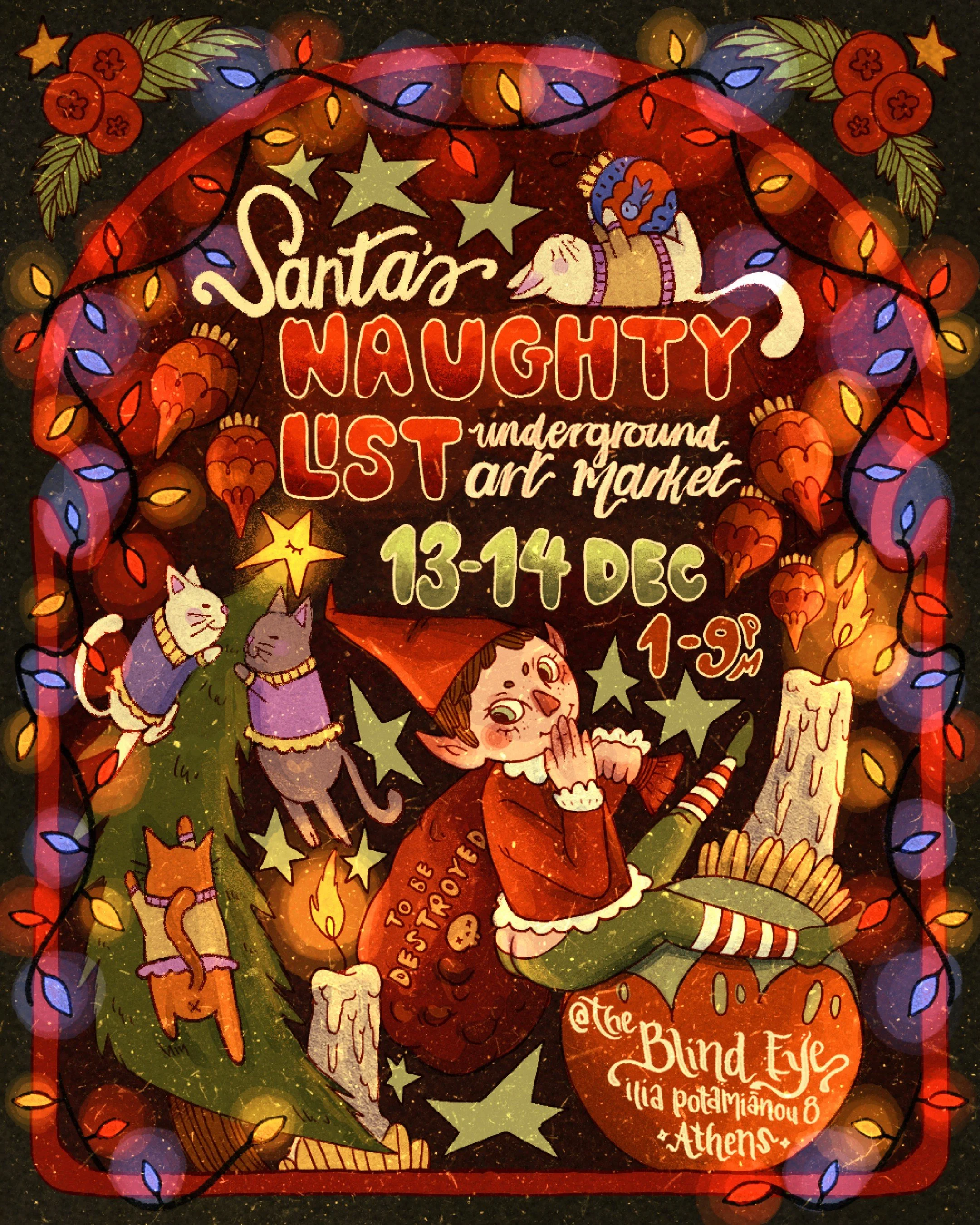 ❤️‍🔥🎄SANTA'S NAUGHTY LIST🎄❤️‍🔥 ART MARKET & MORE