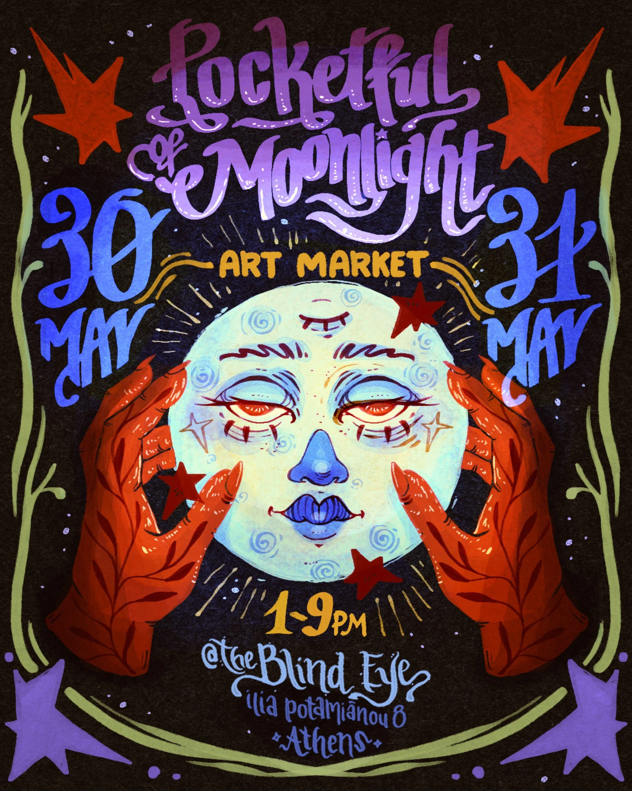 ✨🌚 POCKETFUL OF MOONLIGHT: Art Market & Giveaway 🌚✨ ~