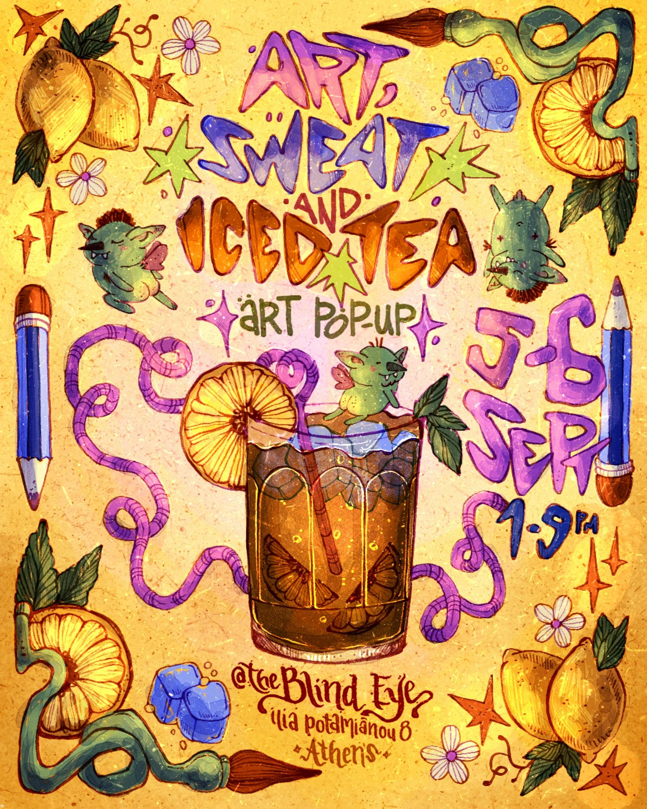 ✨ ART, SWEAT &amp; ICED TEA: Art Pop-up ✨