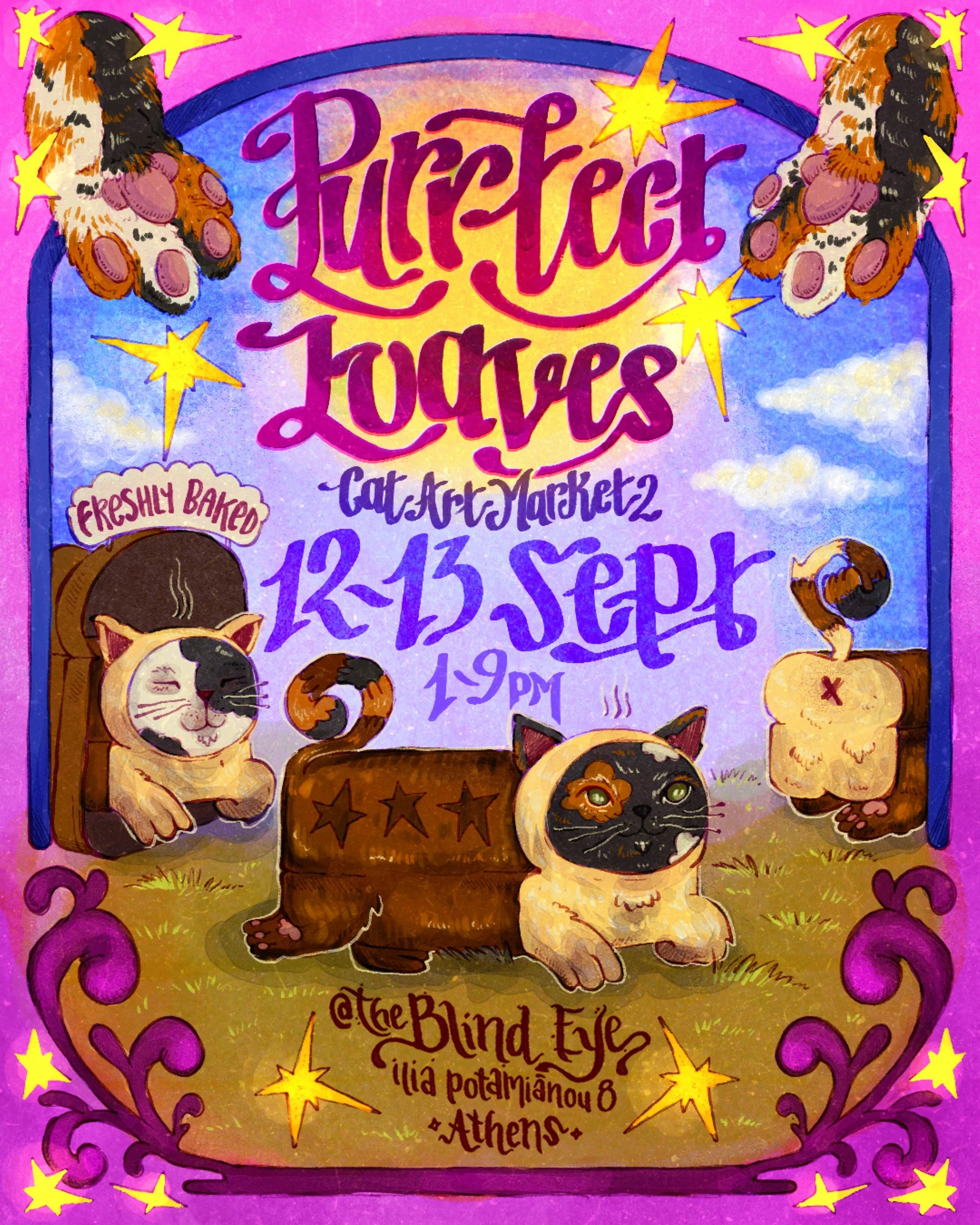 ✨ PURRFECT LOAVES : Cat Art Pop-up ✨