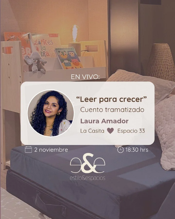 Este domingo tendremos una tarde m&aacute;gica en La Casita. 💛
Nos acompa&ntilde;ar&aacute; Laura Amador, una gran mujer, mam&aacute;, autora de libros infantiles &uacute;nicos, que nos compartir&aacute; un hermoso cuento dramatizado de su propia au