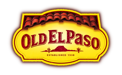 Old El Paso logo with yellow background, red lettering, and a stylized roof design, established date 1938.