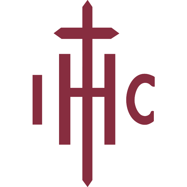 A stylized logo with a cross at the top, flanked by the letters 'I' and 'C', and connected by a design resembling the letter 'H'.