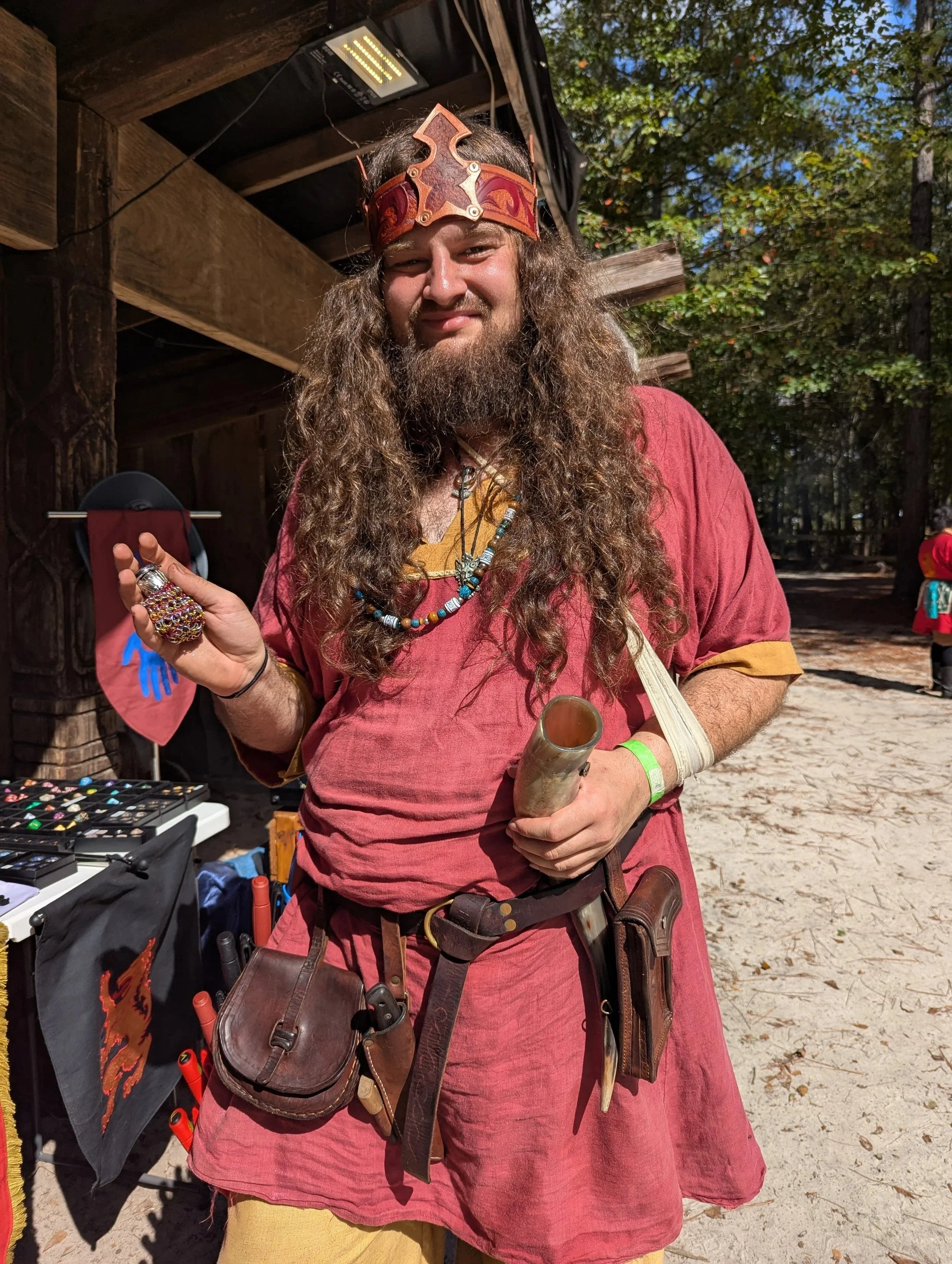 Kensmen Sunbro the Redd with his first Dice Bag at Bloodied Downs