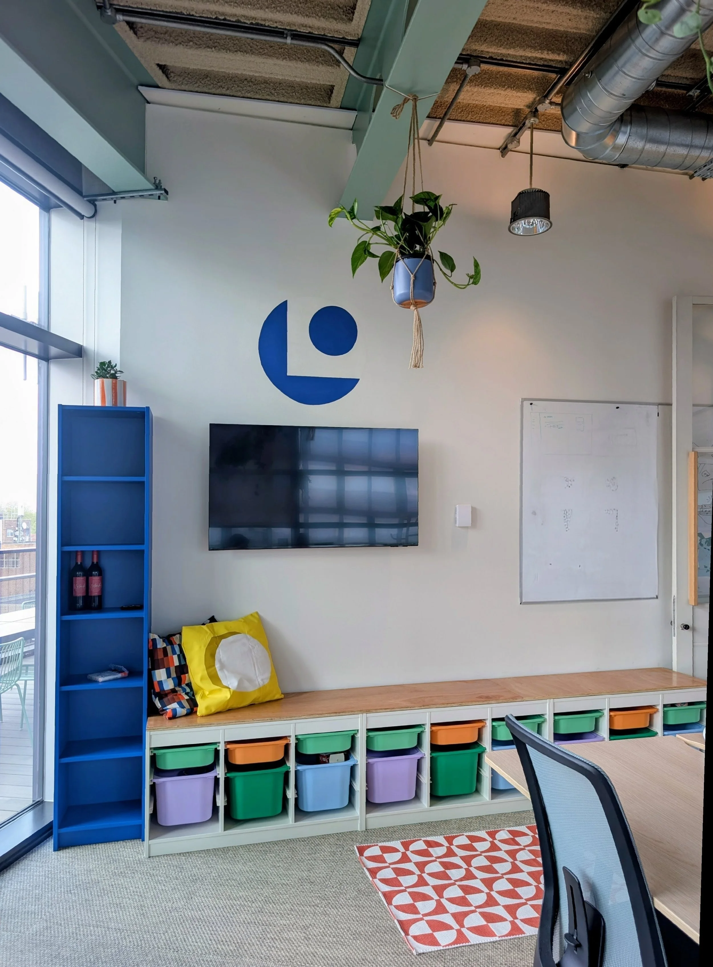 Rainbow Shaker - colourful office interior